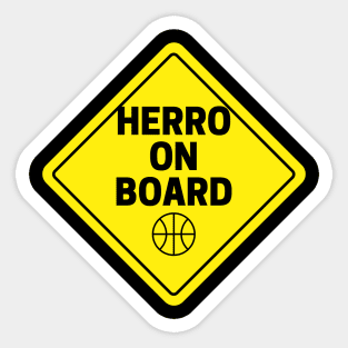 Herro on board Sticker